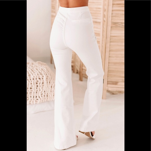 DAZED FOR DAYS HIGH WAIST PIN TUCK FLARE JEANS - Picture 2 of 2